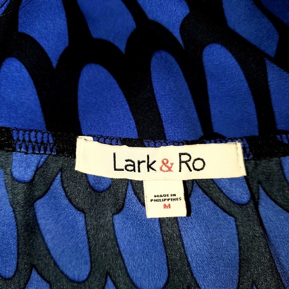 Lark & Ro Dress thin straps Geometric Maxi - Picture 5 of 6